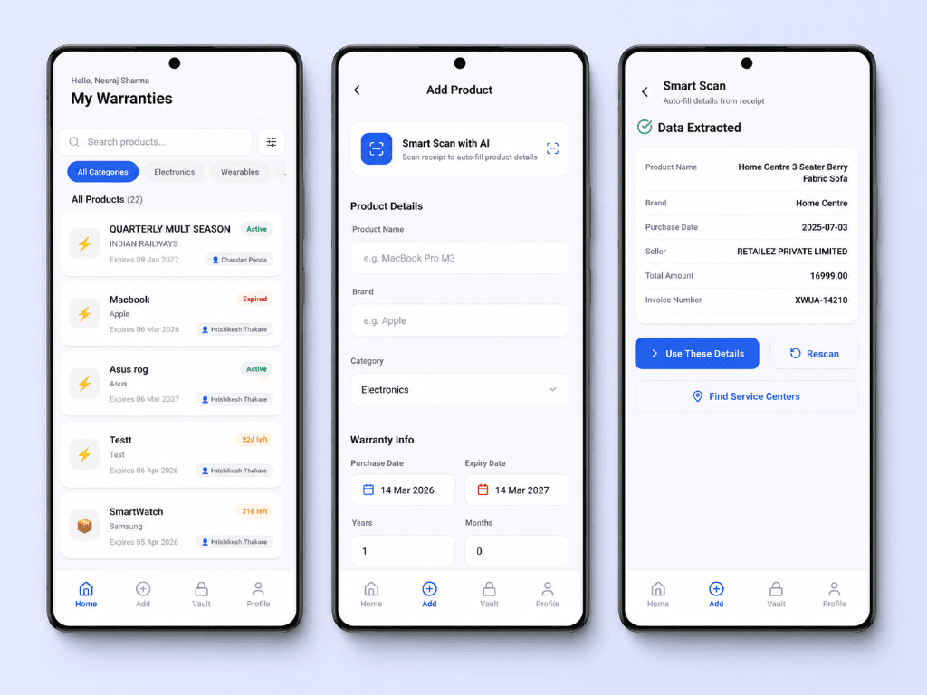 Xpire - Smart Product Warranty Tracker Preview 1